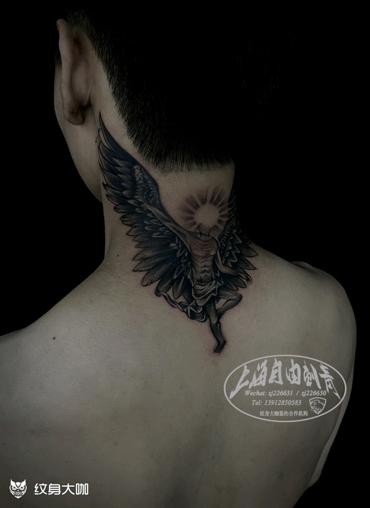 堕落天使_纹身图案手稿图片_lynn的纹身作品集