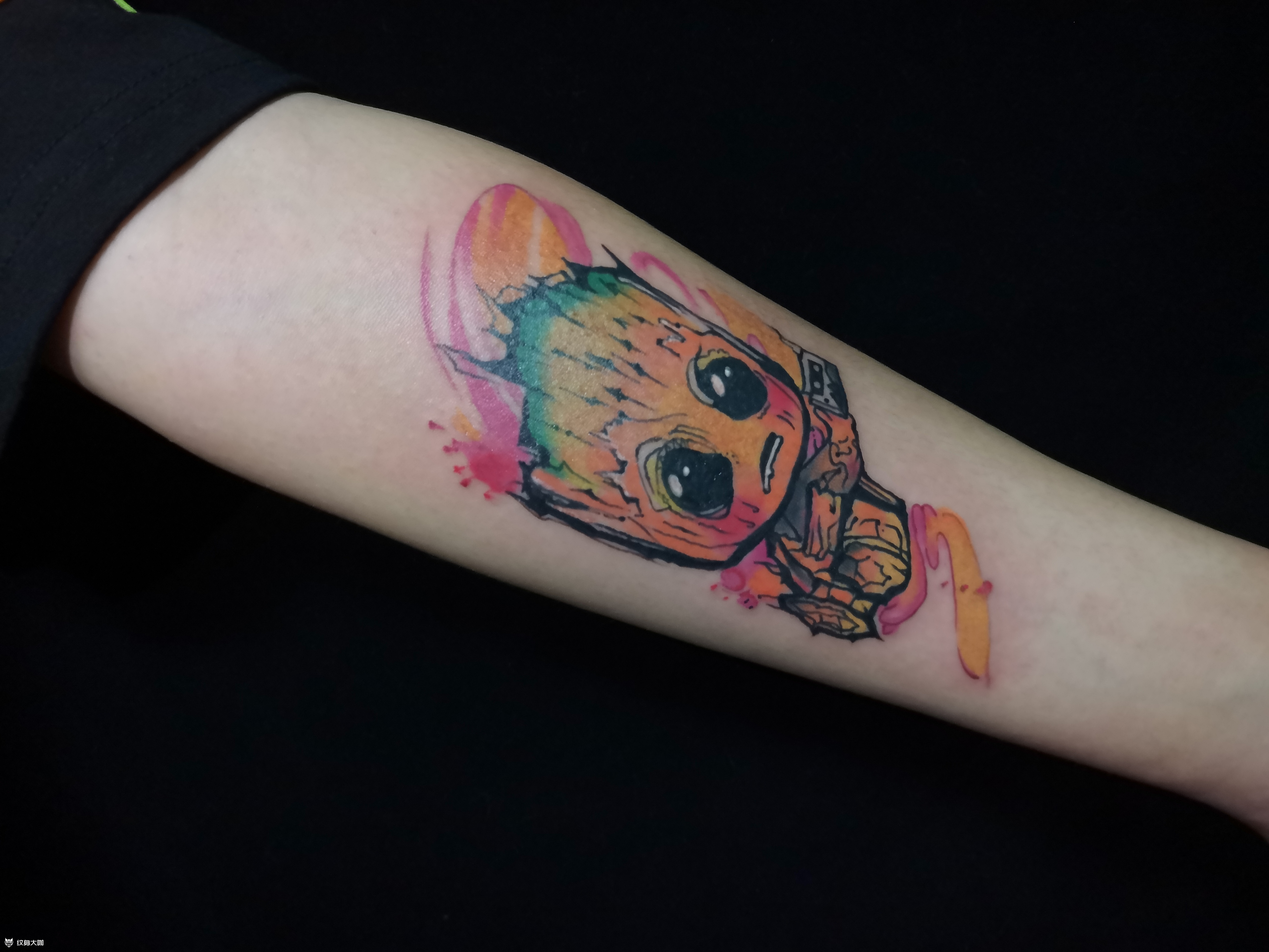 格鲁特_纹身图案手稿图片_肆野的纹身作品集