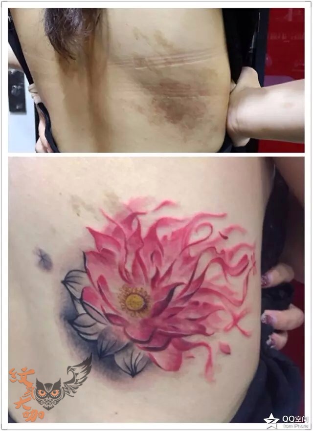 遮盖胎记_纹身图案手稿图片_老牛的纹身作品集