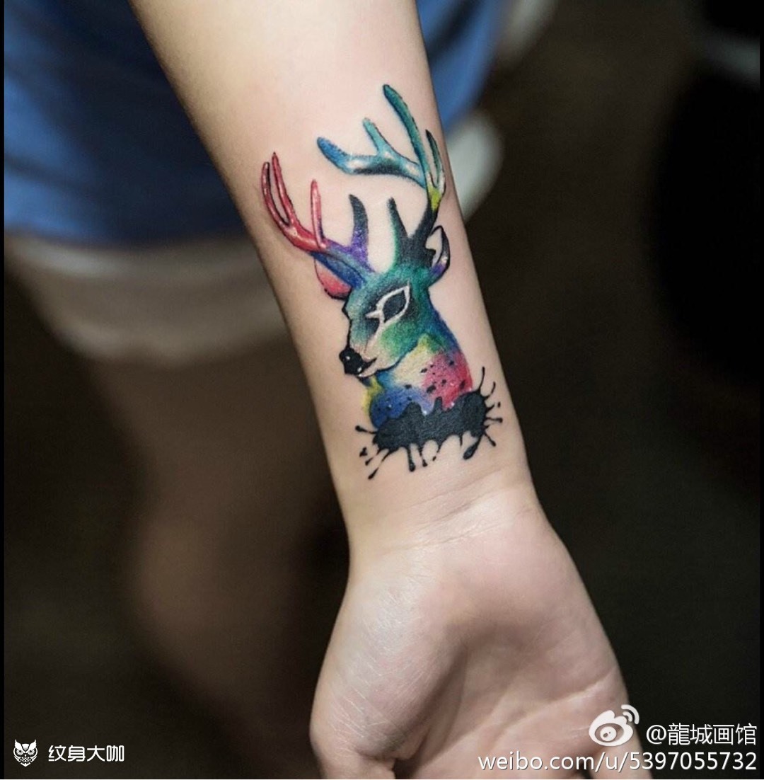 手腕小品_纹身图案手稿图片_白老师的纹身作品集