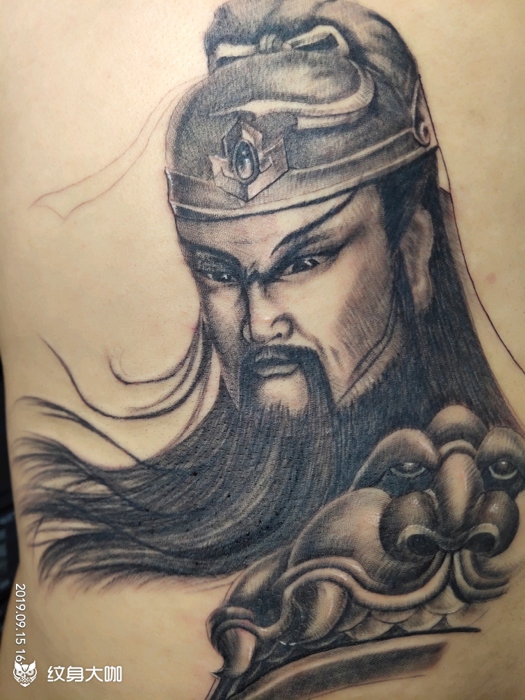 关公_纹身图案手稿图片_天赐的纹身作品集