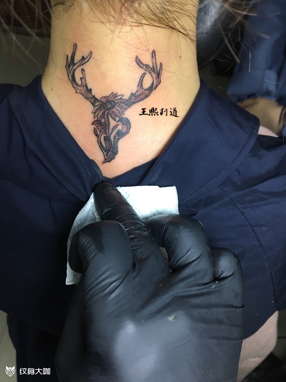 颈_纹身图案手稿图片_无为的纹身作品集