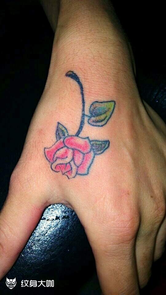 作品简介:好多人都喜欢的虎口纹身