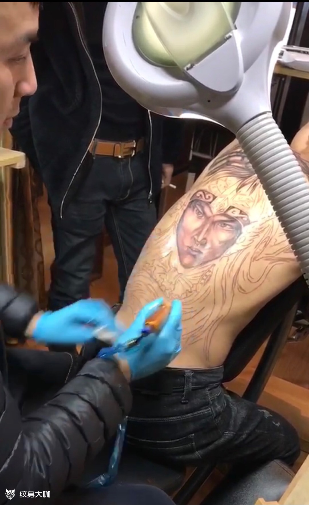 人物满背赵云_纹身图案手稿图片_花|道的纹身作品集