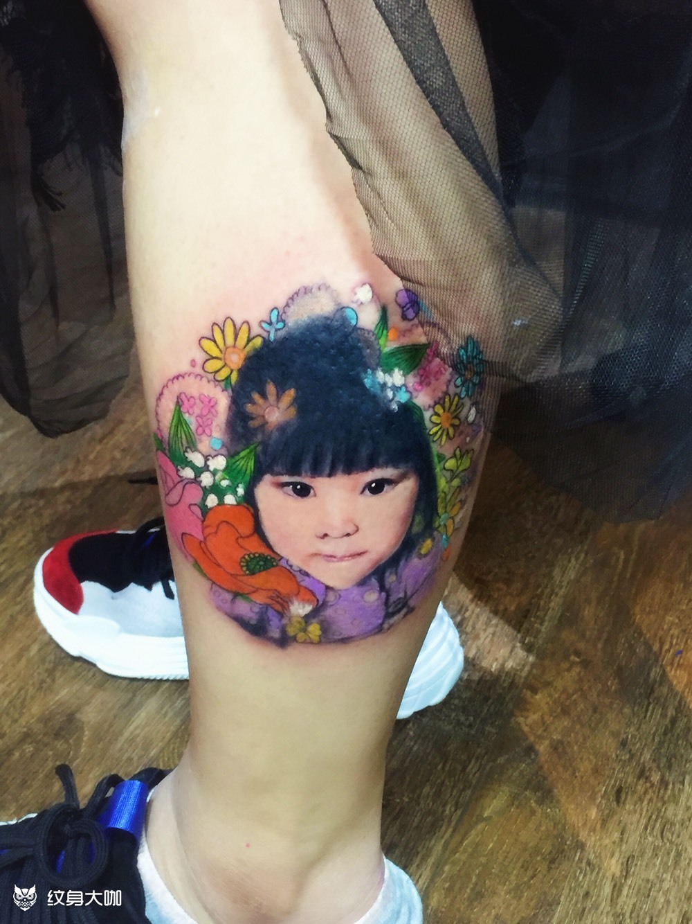 儿童照片写实_纹身图案手稿图片_coco的纹身作品集