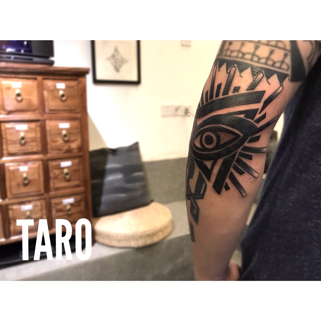 上帝之眼_纹身图案手稿图片_ 吴昊的纹身作品集