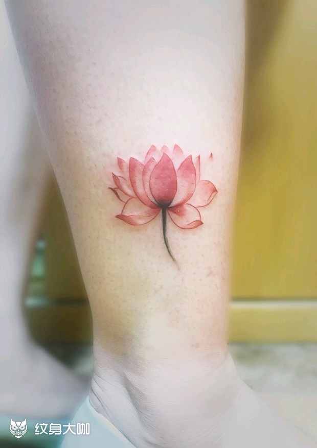 莲花_纹身图案手稿图片_kk的纹身作品集
