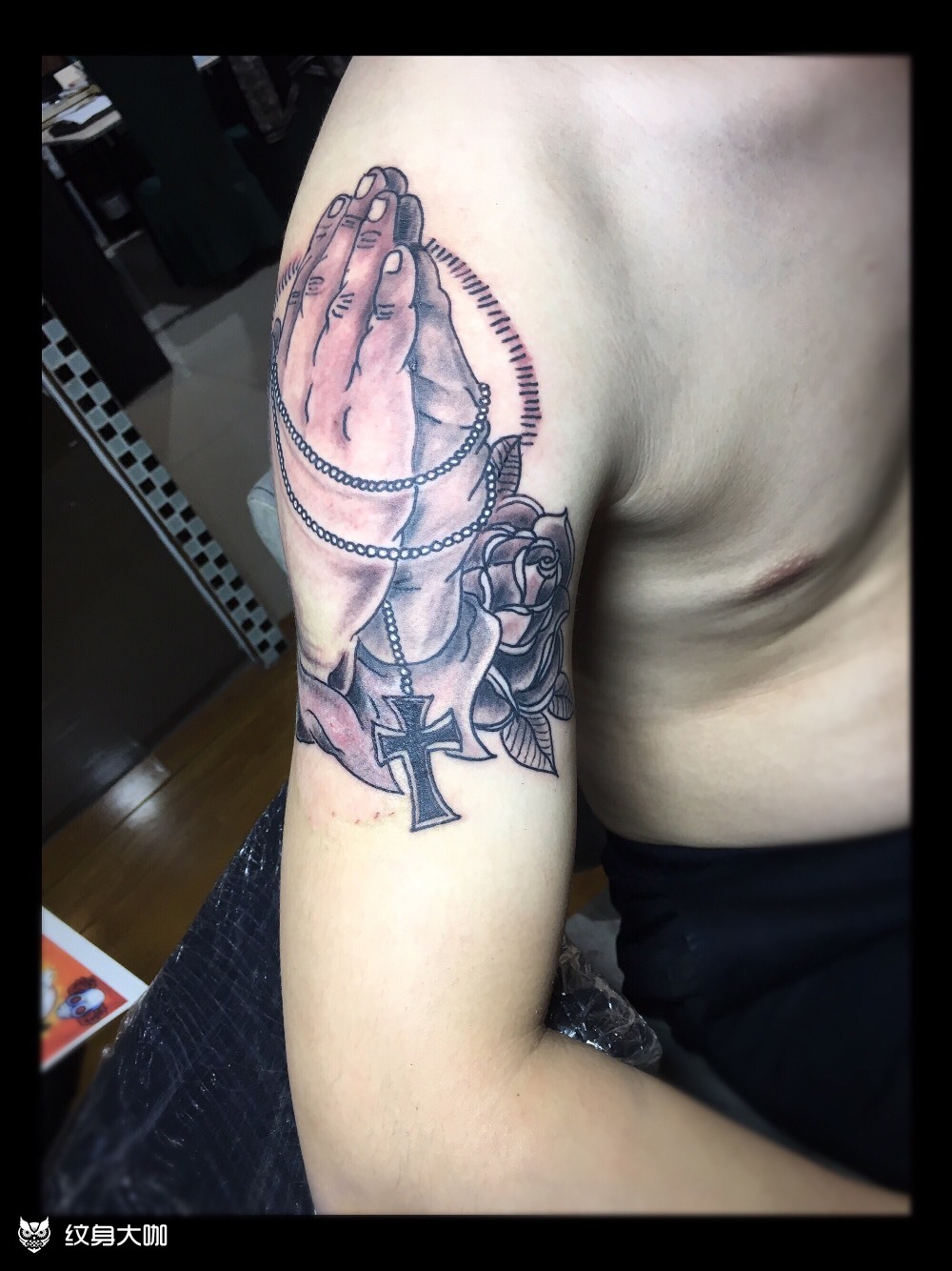 佛手_纹身图案手稿图片_郑锴的纹身作品集