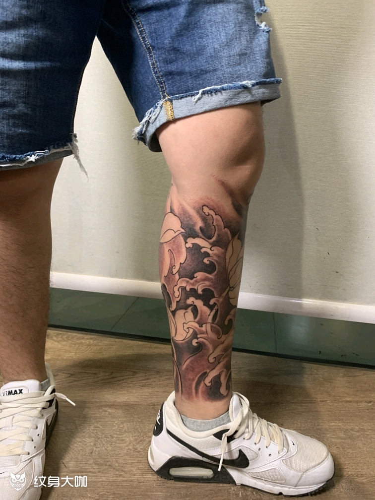 纹身/刺青/锦鲤/包小腿鲤鱼_纹身吧社区 - 纹身大咖