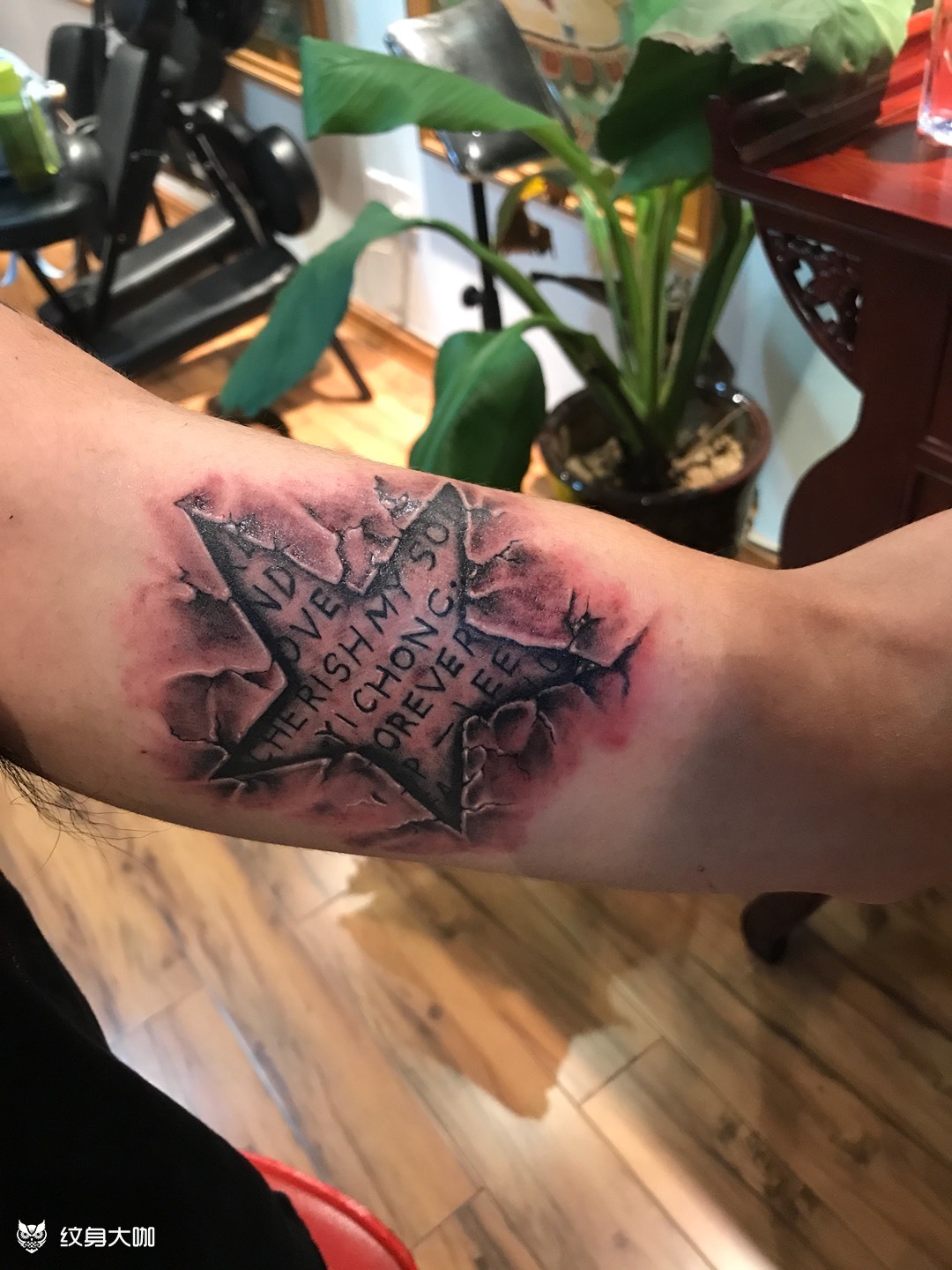 五角星_纹身图案手稿图片_徐鹏的纹身作品集