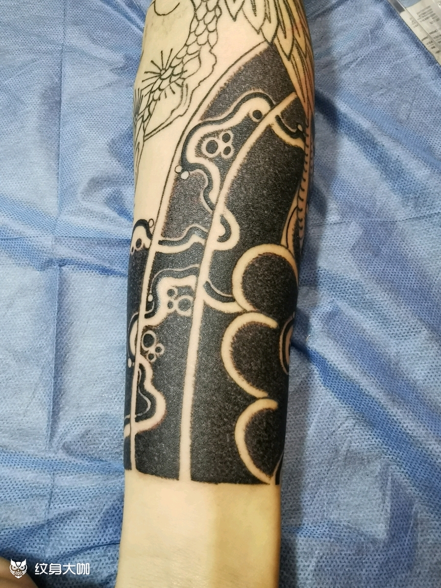 圆针打雾_纹身图案手稿图片_雕贵的纹身作品集