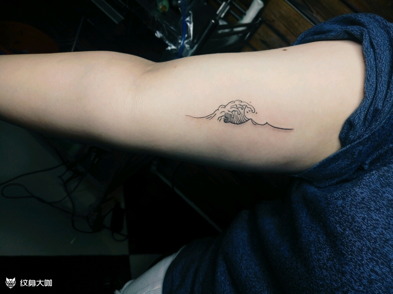 浪花_纹身图案手稿图片_高涵的纹身作品集