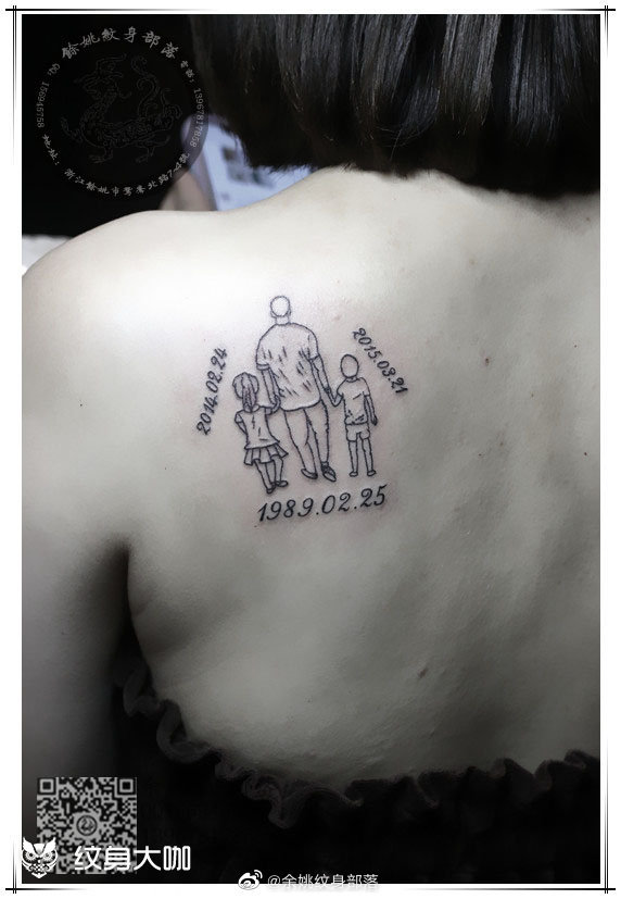 简约照片生日_纹身图案手稿图片_黄赞军的纹身作品集