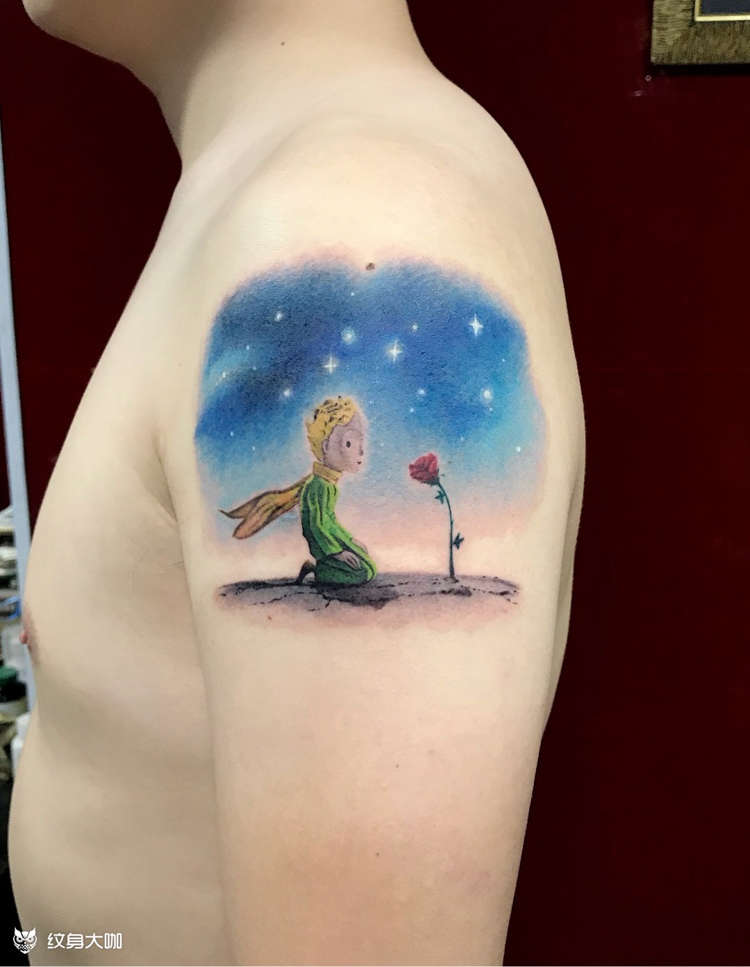 小王子_纹身图案手稿图片_张鹏展的纹身作品集