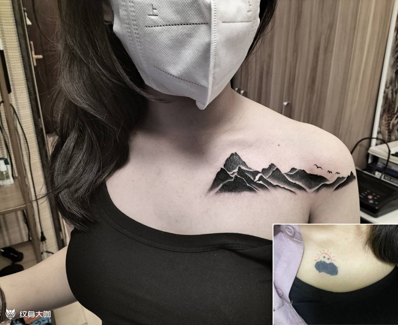 山丘做个小遮盖,客人说感情不_纹身吧社区 - 纹身大咖