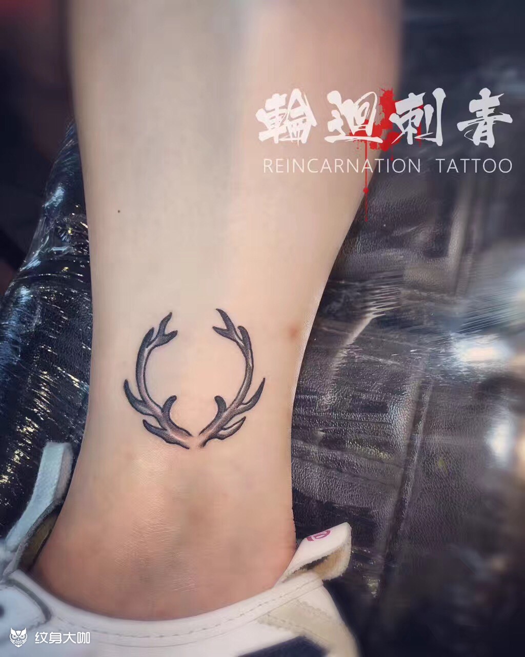 鹿角_纹身图案手稿图片_轮回k k的纹身作品集