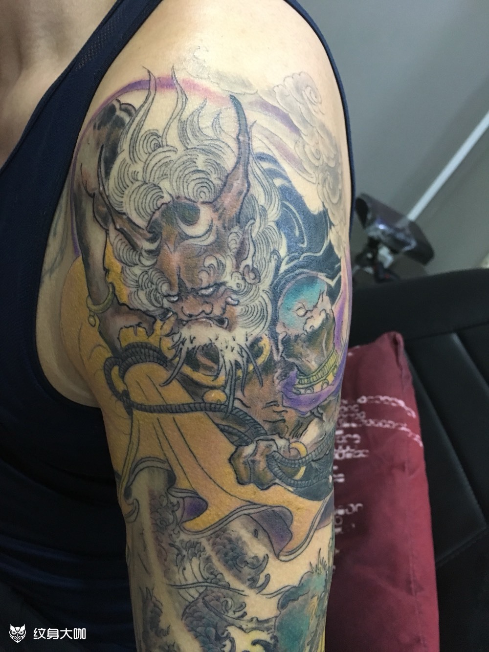 风神唐狮_纹身图案手稿图片_锦衣卫的纹身作品集