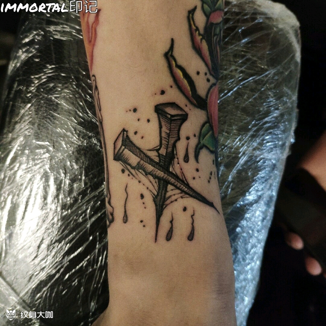 钉子_纹身图案手稿图片_宋政坤的纹身作品集