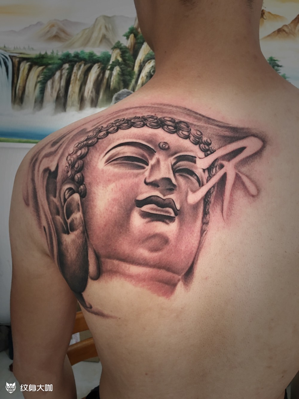 如来佛祖_纹身图案手稿图片_顾诗斌的纹身作品集