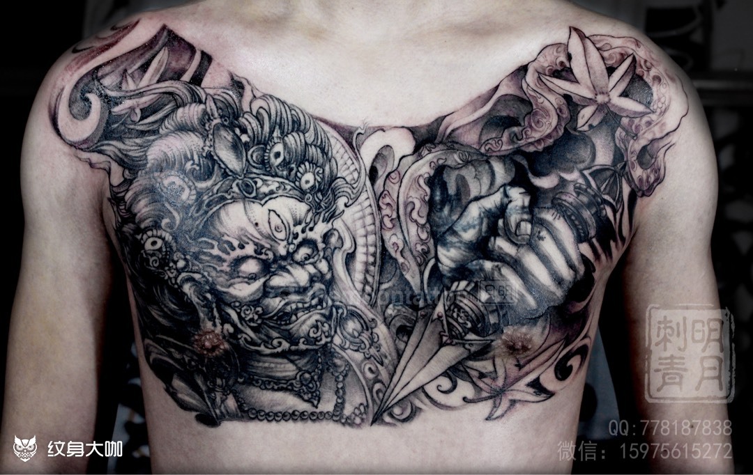 大黑天.财神_纹身图案手稿图片_明月的纹身作品集