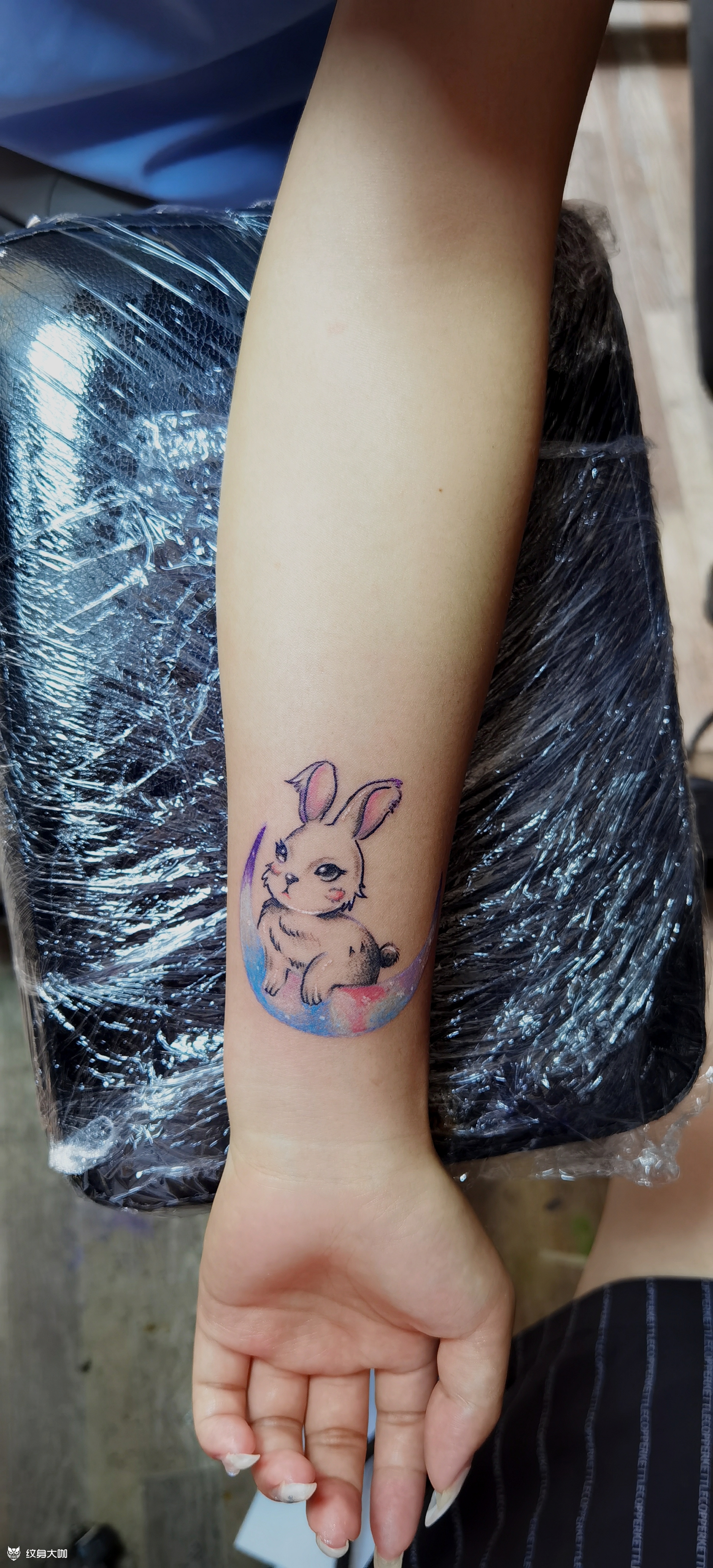 兔子_纹身图案手稿图片_苏日星的纹身作品集