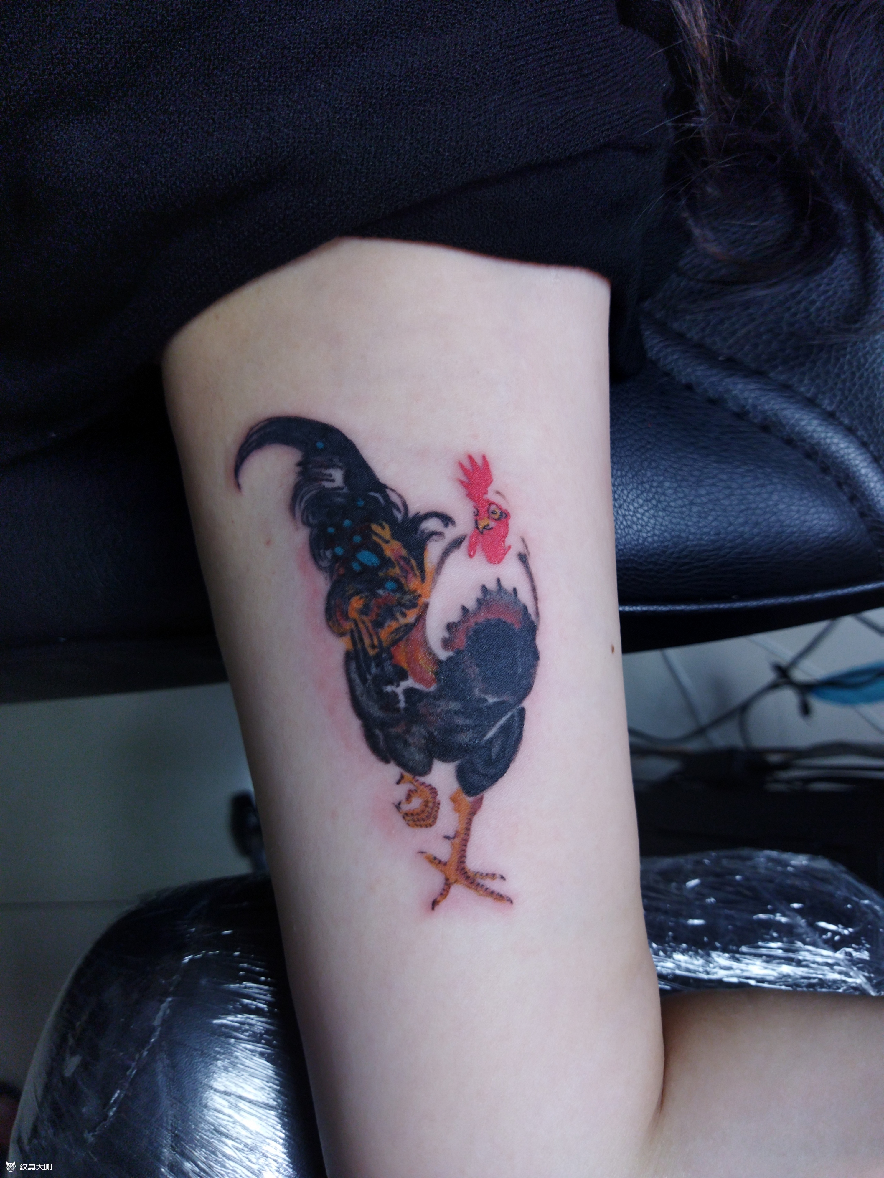 10cm水墨小鸡儿_纹身图案手稿图片_花木的纹身作品集