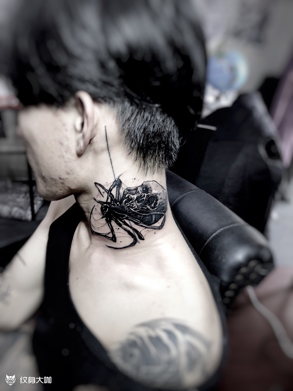 暴脖子_纹身图案手稿图片_浩峰的纹身作品集