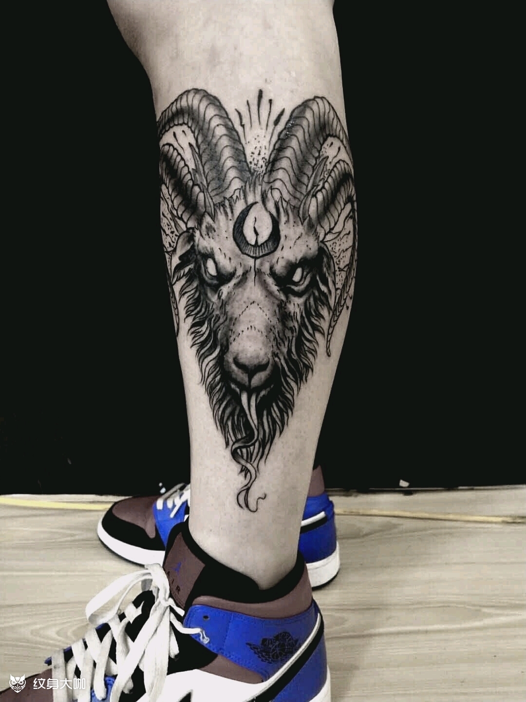 摩羯座_纹身图案手稿图片_观云的纹身作品集