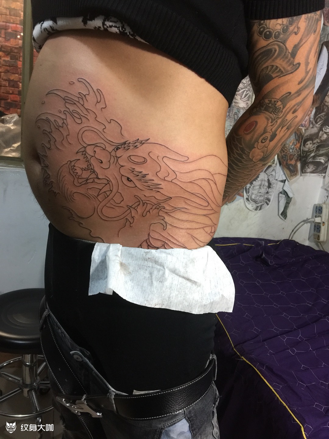 肚子纹身,阿丰纹身爱你们_纹身图案手稿图片_阿丰纹身的纹身作品集