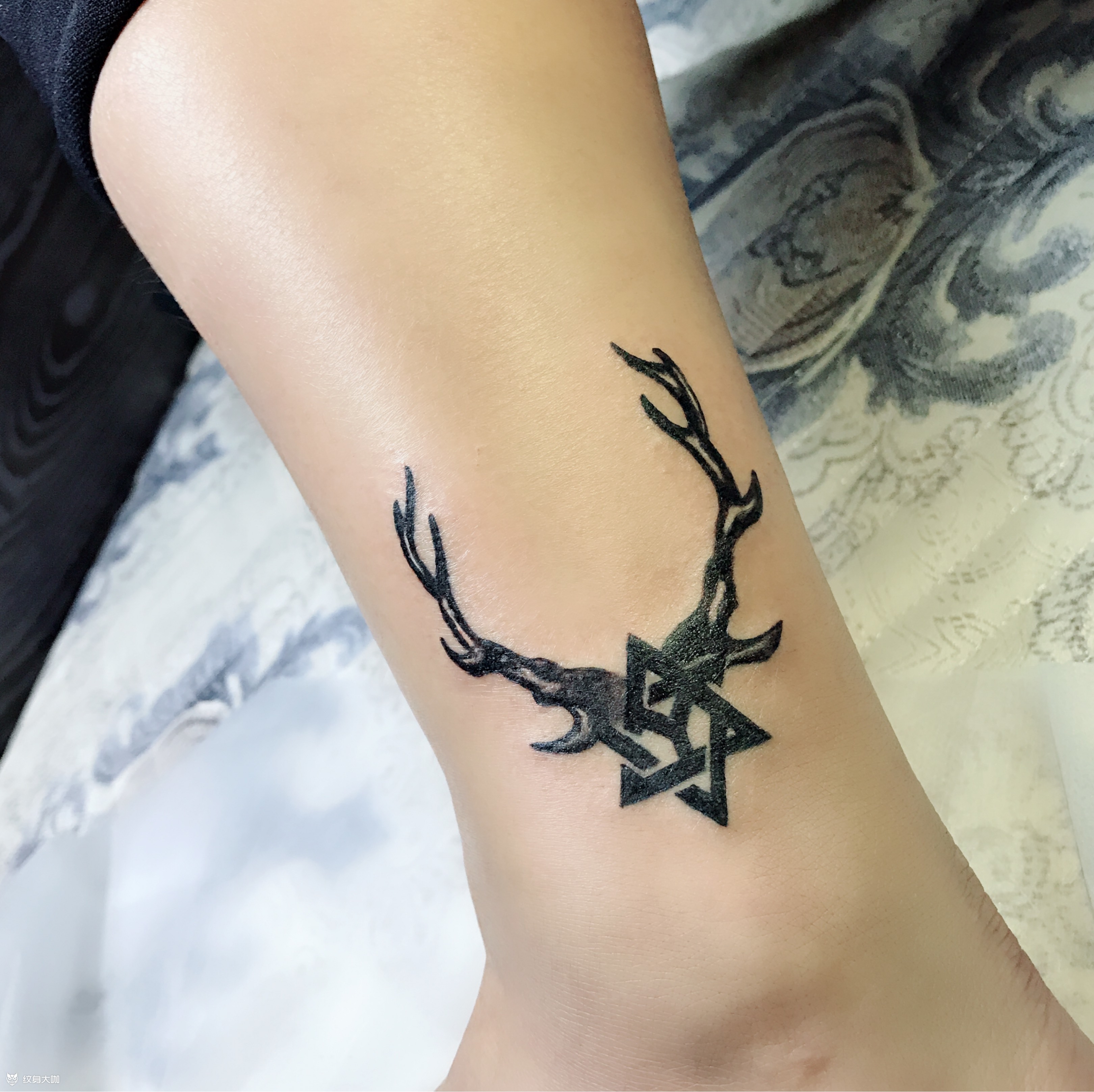 六芒星97鹿角_纹身图案手稿图片_贤的纹身作品集