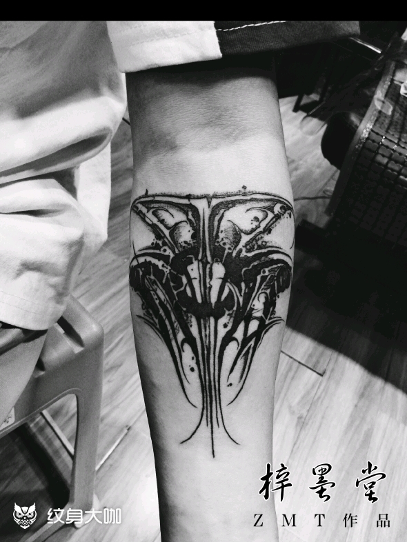 金牛座_纹身图案手稿图片_吴将的纹身作品集