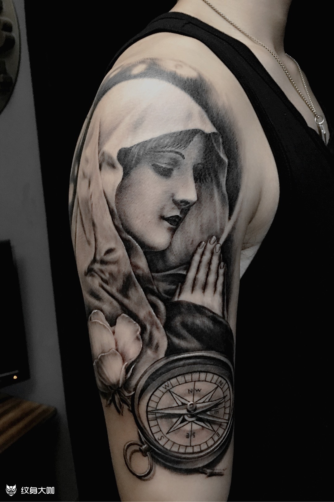 修女_纹身图案手稿图片_流云的纹身作品集