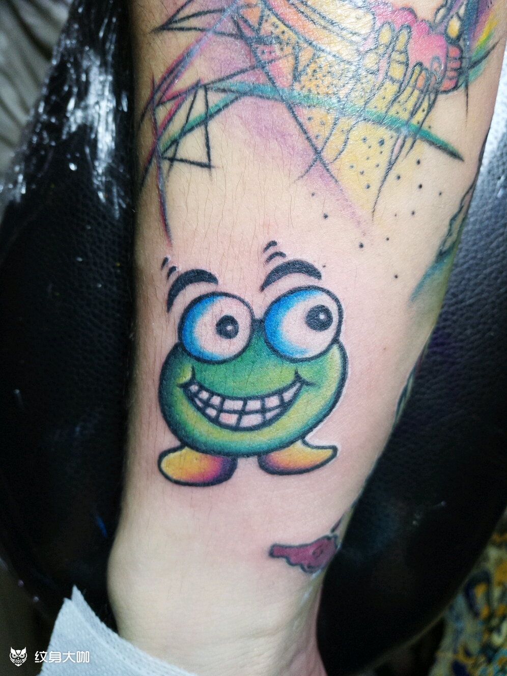 可爱的绿豆豆_纹身图案手稿图片_慧的纹身作品集