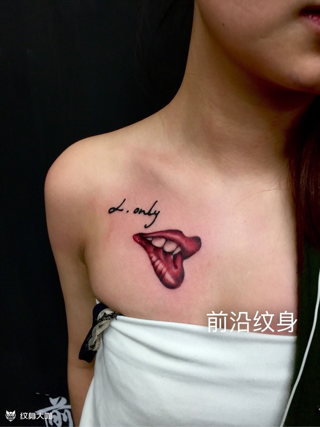 烈焰红唇_纹身图案手稿图片_王奎的纹身作品集