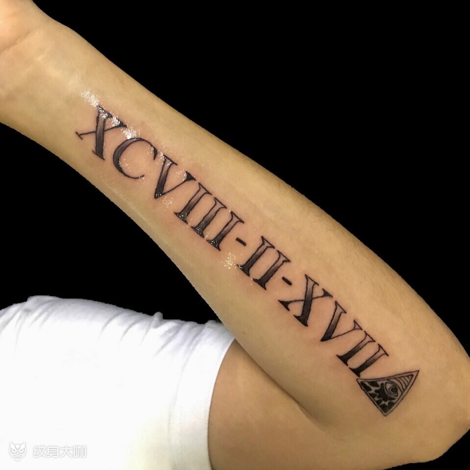 罗马数字_纹身图案手稿图片_ink.乔的纹身作品集