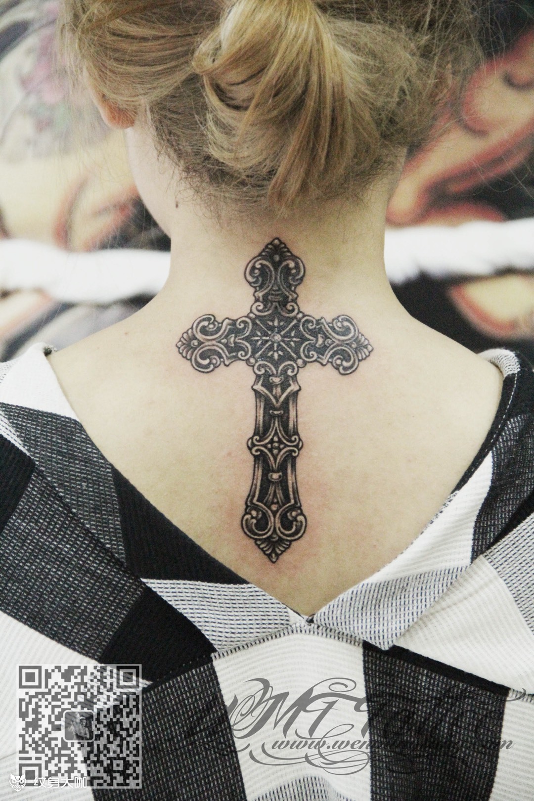 遮盖十字架_纹身图案手稿图片_大迪哥哥的纹身作品集
