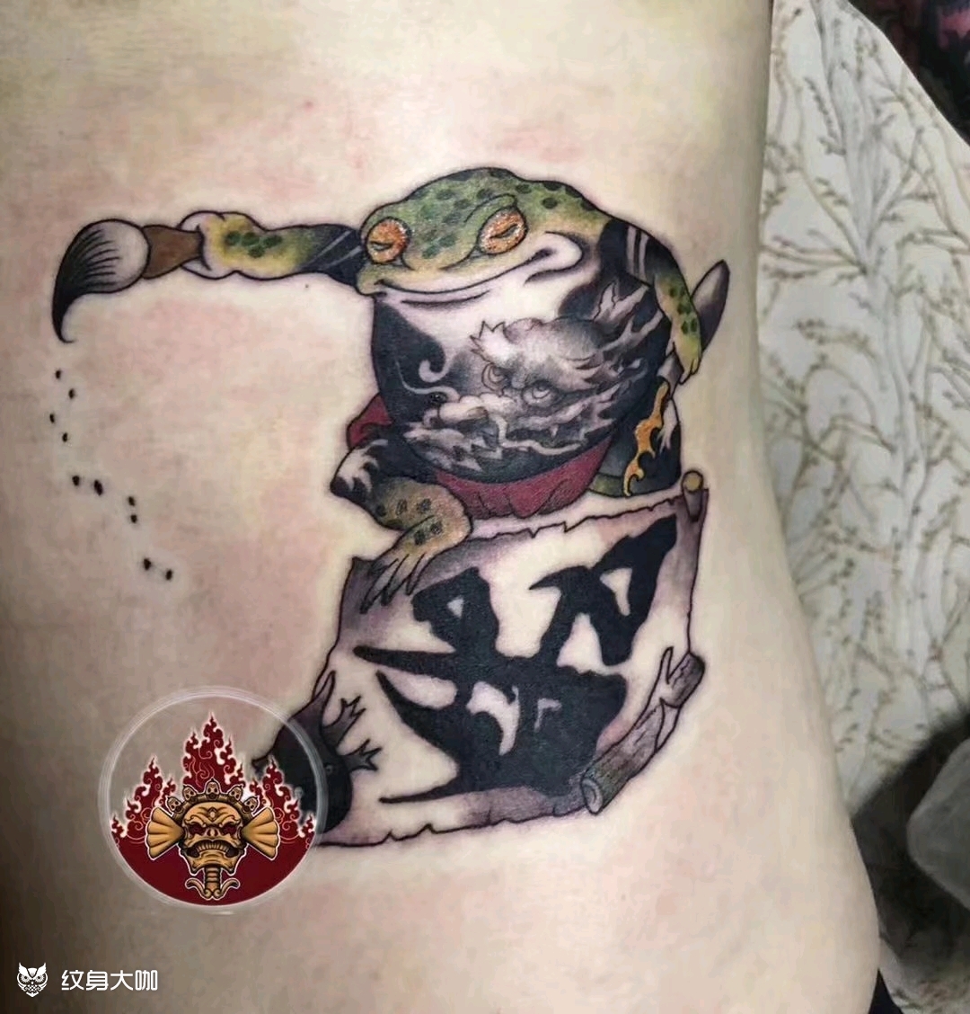 蛤蟆与动物_纹身图案手稿图片_刺客联盟的纹身作品集