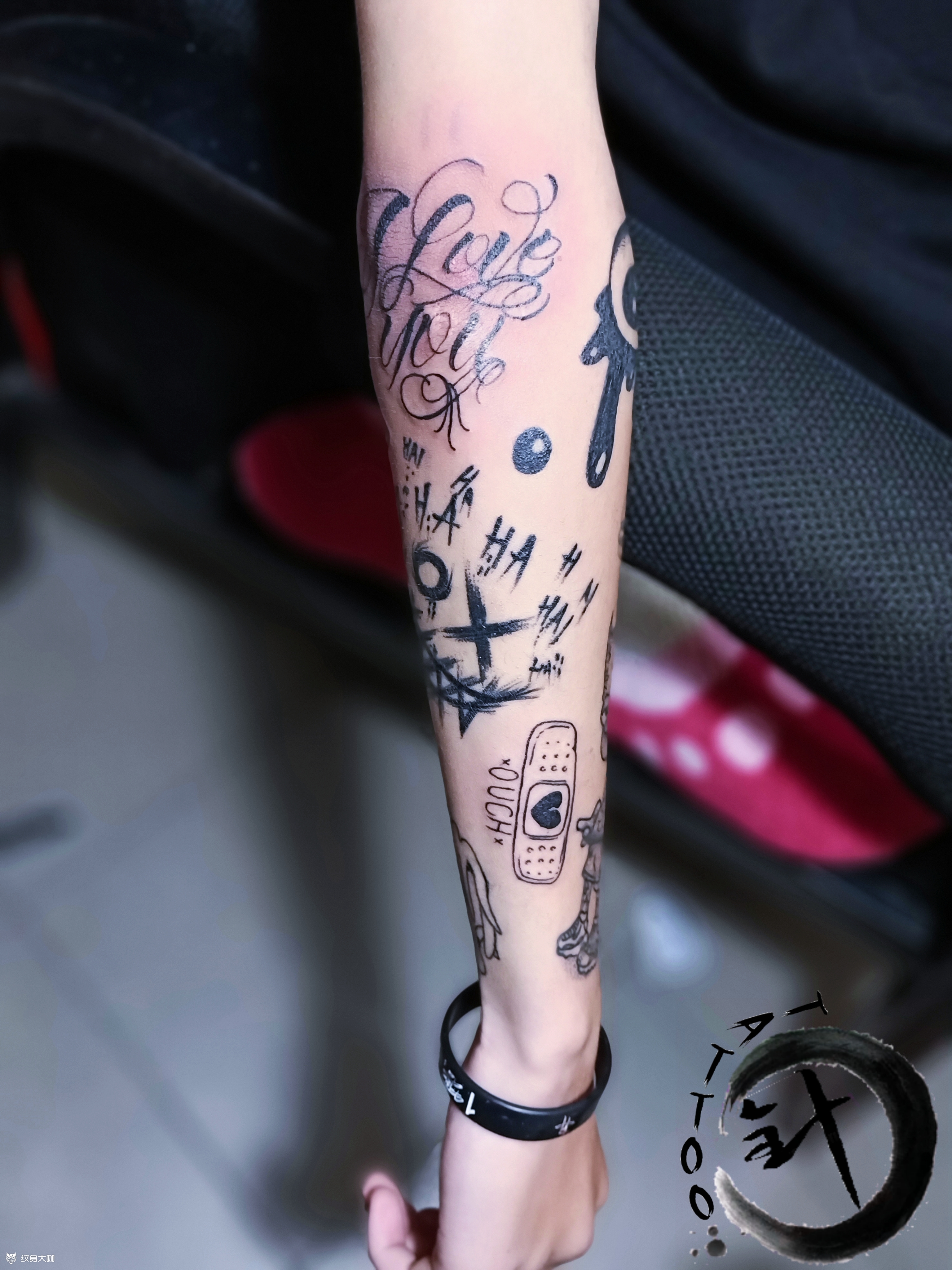 拼图old school_纹身图案手稿图片_呵呵的纹身作品集