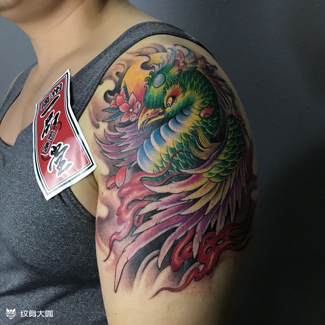 火凤_纹身图案手稿图片_大圣的纹身作品集