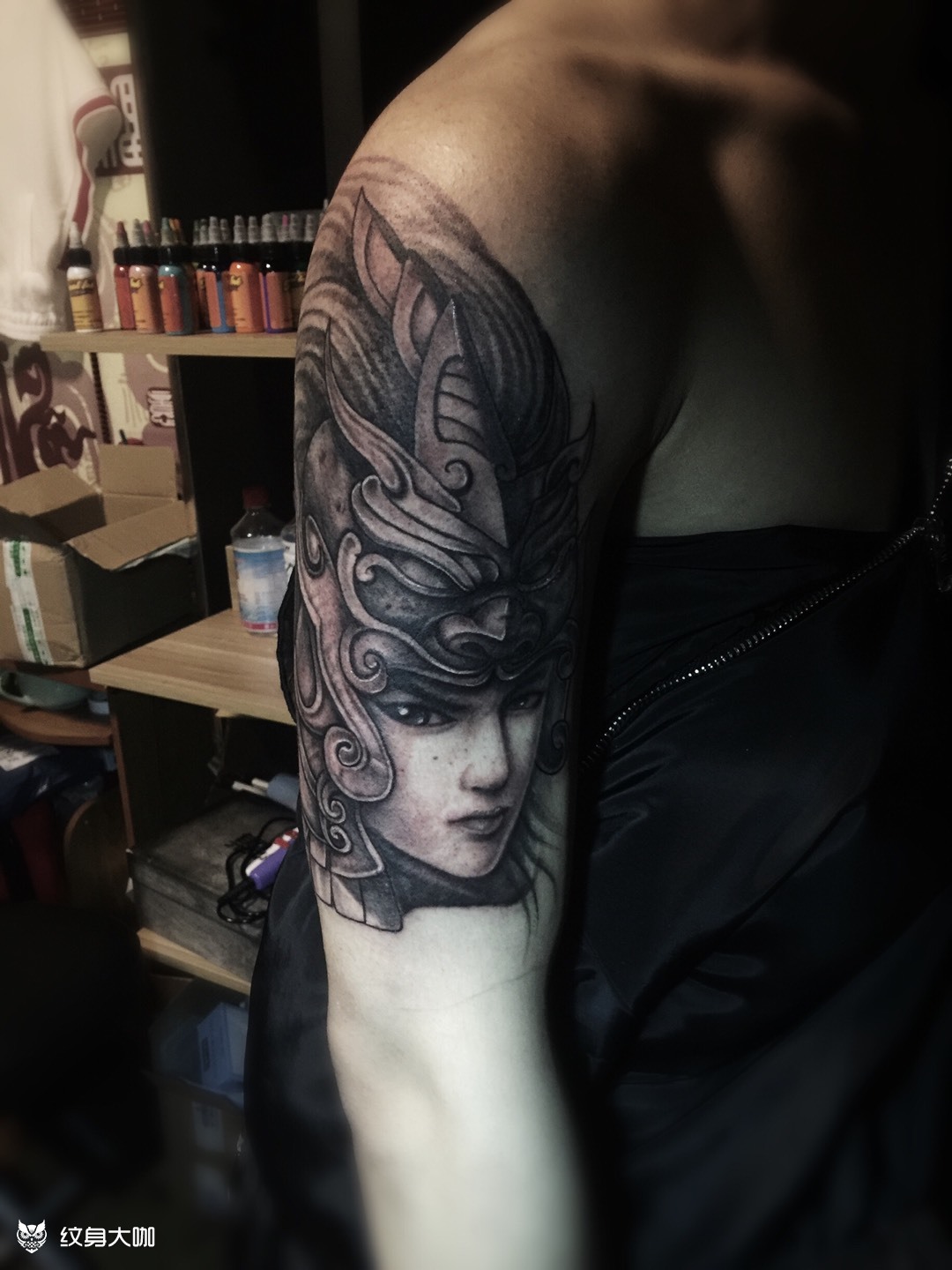 赵云花臂未完待续_纹身图案手稿图片_e刺 少阳 店长的纹身作品集