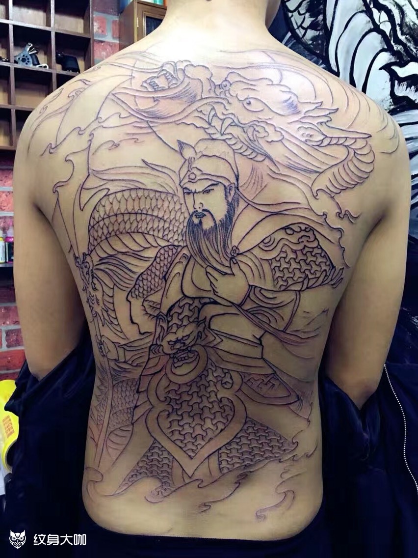 9899关公_纹身图案手稿图片_龙魂刺客的纹身作品集