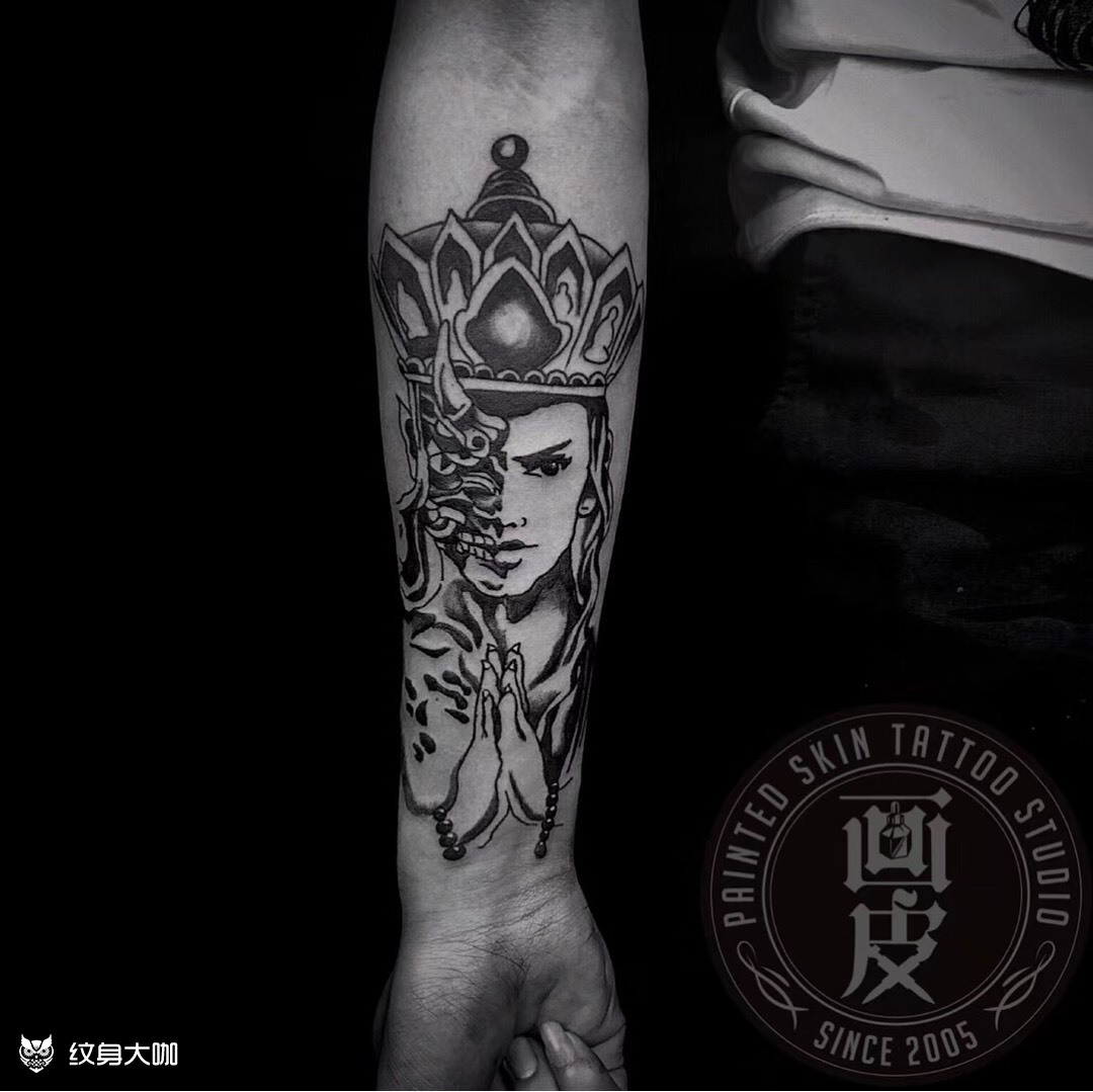 一念之间_纹身图案手稿图片_画皮,线王的纹身作品集