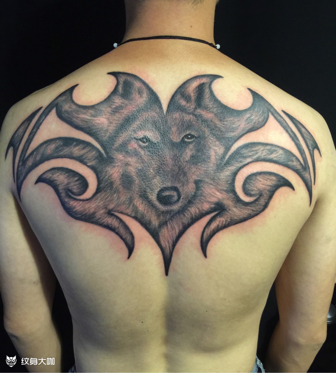 狼图腾_纹身图案手稿图片_修的纹身作品集