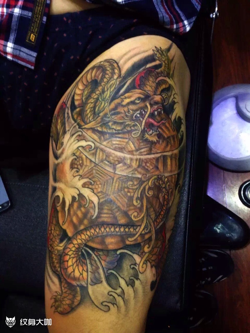 霸下_纹身图案手稿图片_刘奇彬的纹身作品集