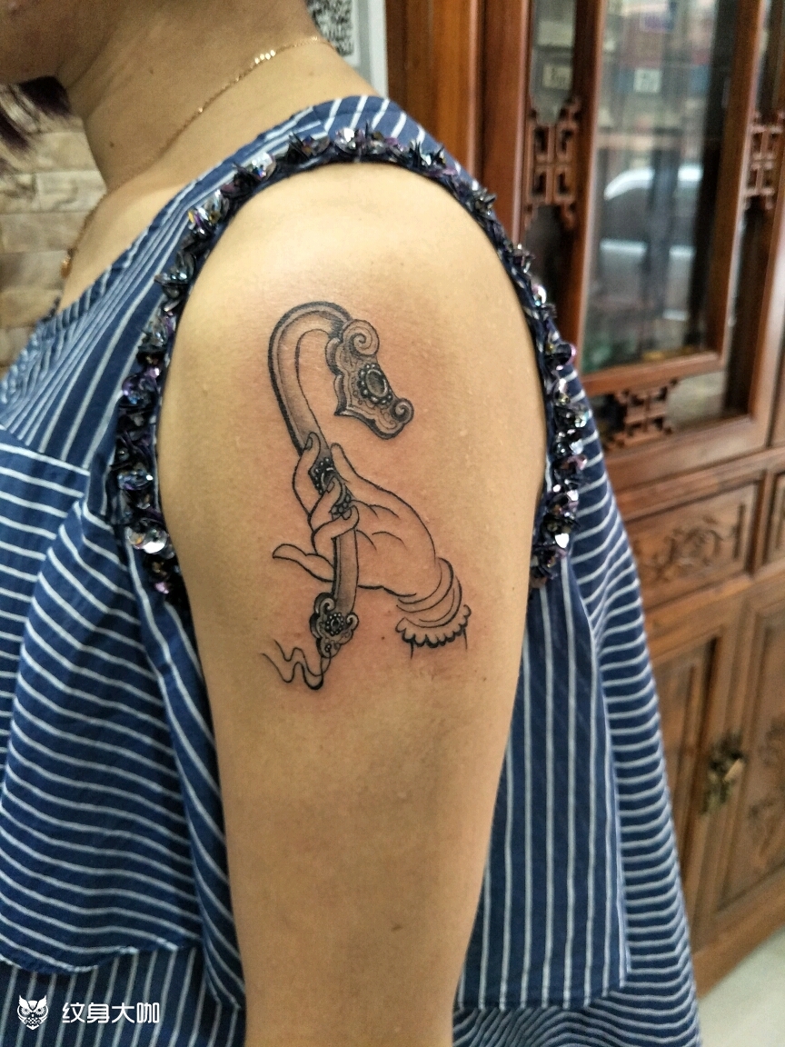 佛如意_纹身图案手稿图片_程师傅纹艺堂孟师傅的纹身作品集