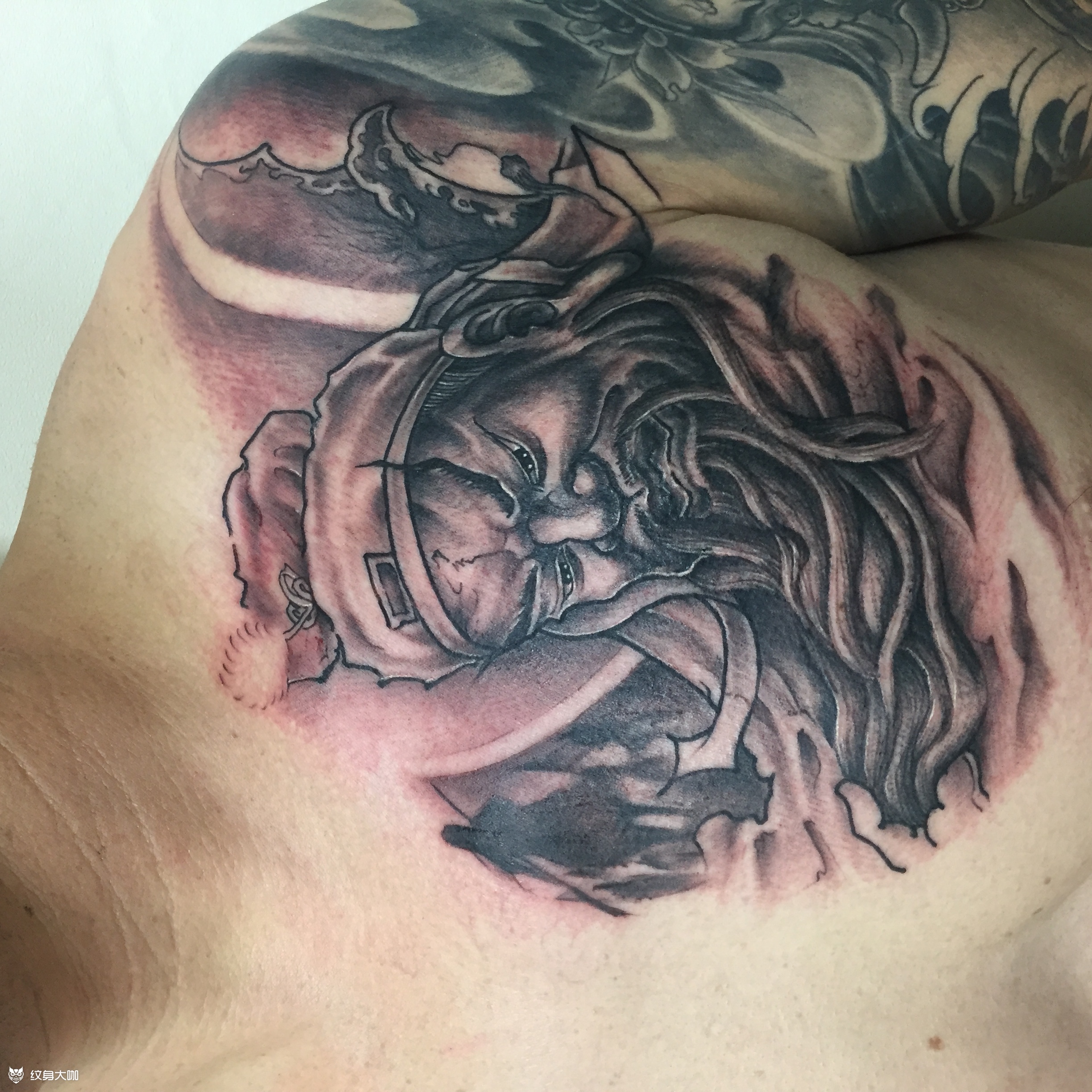 关公_纹身图案手稿图片_李云的纹身作品集