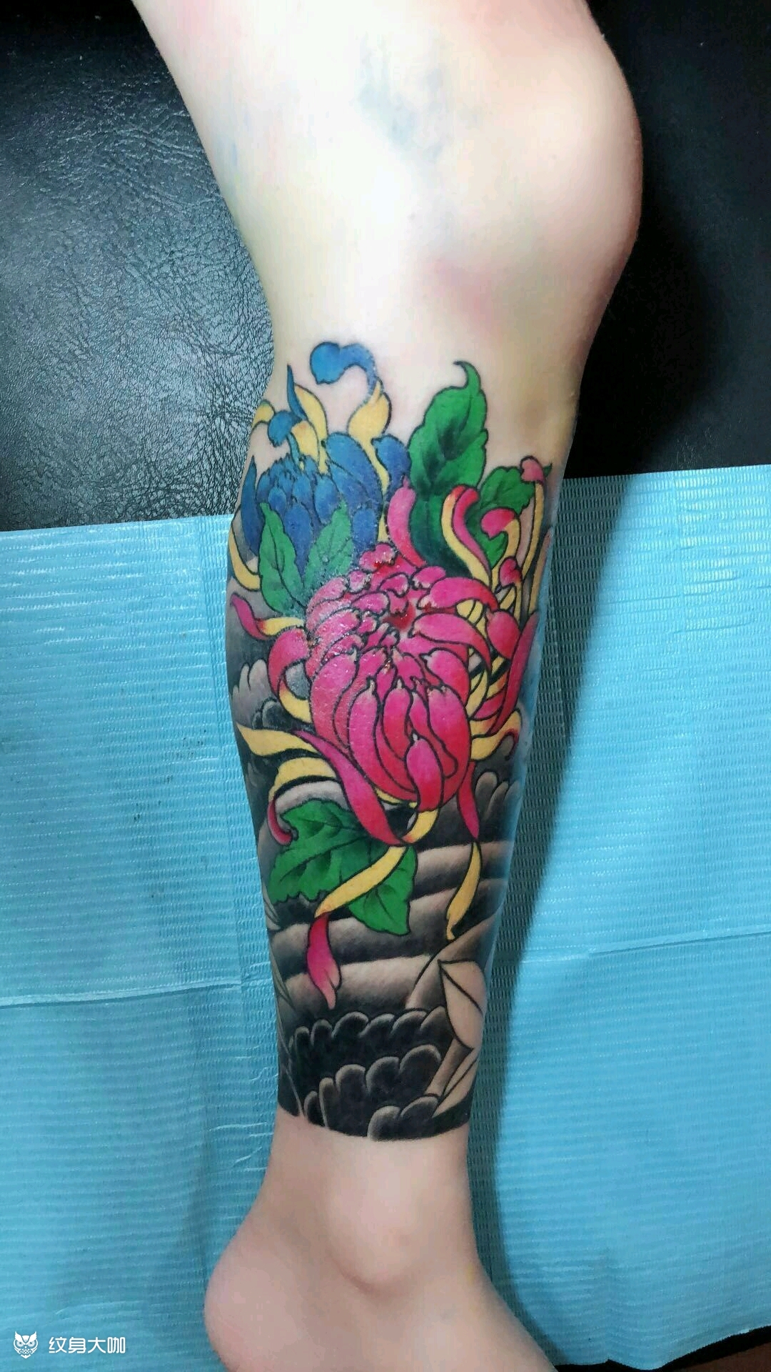 包小腿_纹身图案手稿图片_廊坊雕阳tattoo的纹身作品集