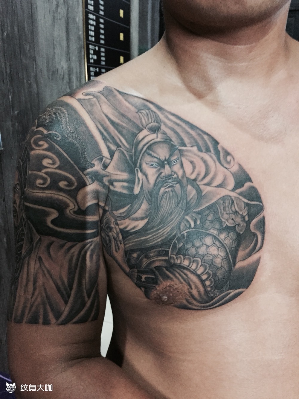 半甲_纹身图案手稿图片_刘彬彬的纹身作品集