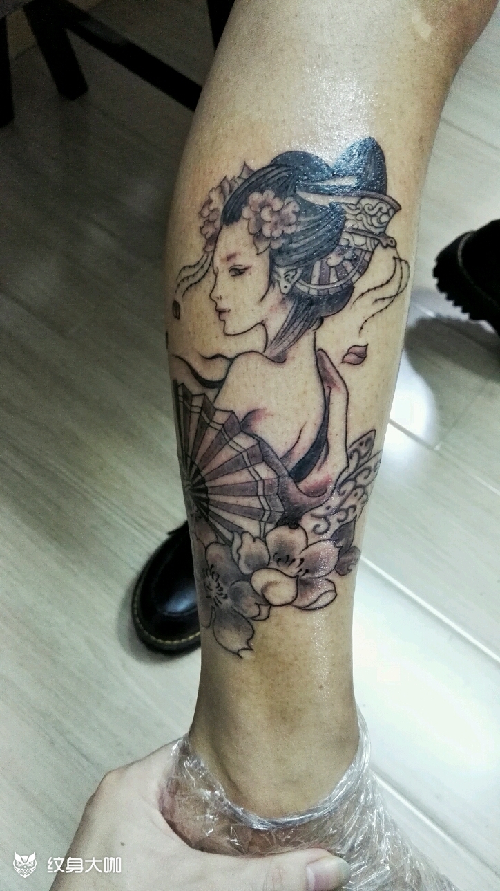 艺妓_纹身图案手稿图片_叉叉的纹身作品集