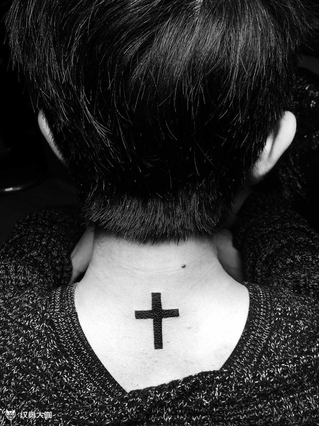 简易十字架_纹身图案手稿图片_紫龙的纹身作品集